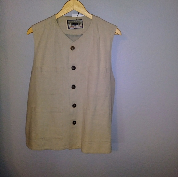 EUC- Natural Threads vest-M - Picture 2 of 7